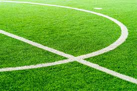 Its dimensions and markings are defined by law 1 of the laws of the game, the field of play. Football Pitch Stock Photos And Images 123rf