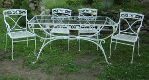 Salterini 1940 S Vintage Iron Dining Set Mt Vernon Pattern Vintage Patio Ebay Vintage Patio Vintage Patio Furniture Patio