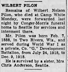 Wilbert Nelson Pilon (1888-1951)