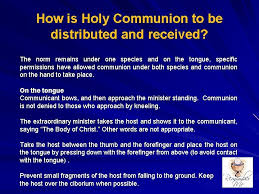 Jesus didn't give very many specifics on how to take communion. Extraordinary Minister Of Holy Communion Training Program All