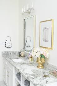 The eva white silver 294 in. Glam Gold White Master Bathroom Refresh Monica Wants It