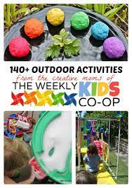 140 Outdoor Activities For Kids Kids Co Op Link Party Outdoor Activities For Kids Summer Fun For Kids Outdoor Fun For Kids
