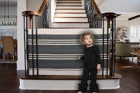 Handcrafted In The Usa The Stair Barrier Gates Are Safe Stylish And Designed For Banisters Fro Child Safety Gates Safety Gates For Stairs Fabric Baby Gates