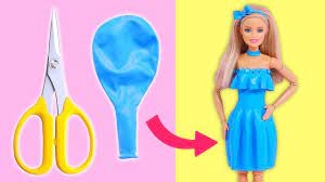 Noch keine bewertung für barbie chelsea baumhaus spielset und puppe. Diy Barbie Kleider Mit Luftballons Einfach Keine Kleidung Fur Barbies Nahen Barbie Hacks Youtube