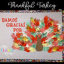The wild turkey is native to northern mexico and the eastern united. Thanksgiving In Spanish Class Thankful Turkey Mis Clases Locas