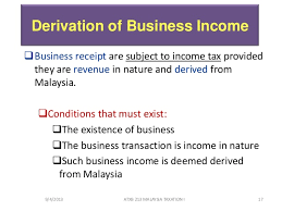 Foreign business personnel in malaysia must register as taxpayers with the irb and are subject to normal taxation if. Chapter 6 Business Income Students 1