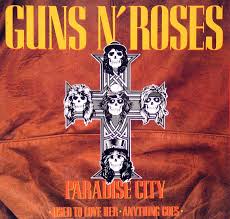Guns n' Roses Paradise City 12" Maxi-Single Hard Rock Vinyl Album Cover  Gallery & Information #vinylrecords
