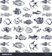 12 Ocean Fish Drawing Fish Drawings Fish Patterns Ocean Drawing