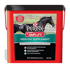 It is usually added to the grain mix and bound either with molasses in a textured feed or pelleted. Purina Amplify High Fat Horse Supplement 30 Lb Pail At Tractor Supply Co