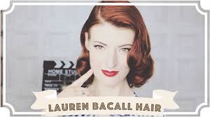 Easy short curly hair styles. Lauren Bacall Vintage Hair Tutorial How To Curl Your Hair Cc Youtube
