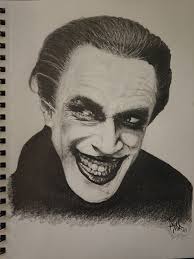 Portrait of Gwynplaine from The Man Who Laughs