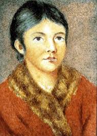 As a child, while she was washing venison in a river, a white trapper shot  her. She slowly recovered from the injury. In 1819, her aunt Demasduit  (pictured) was captured by settlers.