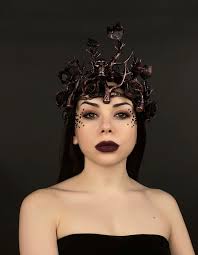 Dark Fairy Crown, Forest Witch Headband, Rose Gold Crown, Wood Halloween  Headdress, Evil Queen, Gothic Crown of Branches, Woodland Headdress