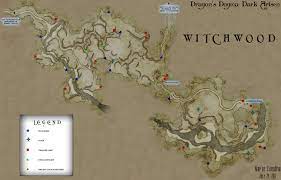 Dragon's Dogma: Dark Arisen - Witchwood Map (Treasure Chests, Totems,  Tunnels, Mining Nodes)