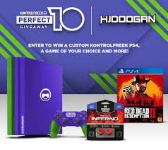 Perfect 10 Hjdoogan S Giveaway Enter To Win A Custom Ps4 Pro Free Ps4 Game And Kontrolfreek Gear Kfperfect10 Giveaway Sweepstakes Giveaways Ps4 Games