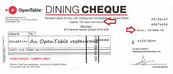 Open table dining rewards reward program point check in store. What Should I Do With A Dining Cheque Us Ca Uk Jp