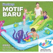 Kolam ini memiliki ukuran 239 x 206 x 86 cm. Kolam Renang Anak Bestway 53052 Perosotan Fantastic Aquarium Play Pool Pompa Listrik Terbaru Agustus 2021 Harga Murah Kualitas Terjamin Blibli