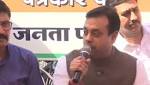 Holds Press Meet Near 'Monument