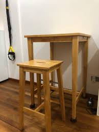 Choose from contactless same day delivery, drive up and more. Set Bjorkudden High Table Bosse Bar Stool Full Wood Furniture Home Living Furniture Tables Sets On Carousell