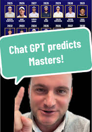 ChatGPT Predicts Future Masters Champions