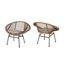Cozy up in a corner with a good book or carry an intimate conversation with a loved one in the company of our beautiful set of chairs. Christopher Knight Home Aleah Indoor Woven Faux Rattan Chairs With Cushions Set Of 2 Light Brown And Beige Finish Buy Online In Bahamas At Bahamas Desertcart Com Productid 148815708