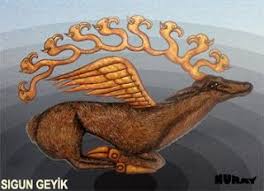 Geyik 1 Radlof Boynuzlari Iki Kurekli Sigin Geyigi Altay Turklerinin Ululadiklarini Ifade Eder Teleut Turklerinde Her Samanin Mitoloji Tanricalar Geyik