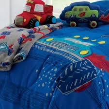 Monster Trucks Boys Twin Comforter Set 6 Piece Bed In A Bag Amazon Home Amp Kitchen Twin Comforter Sets Boys Truck Bedding Twin Comforter