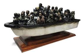 Banksy Boat Sculpture Raffle If You Win What Would You Do With It Chicago Sun Times Banksy creates new pieces in calais, france. banksy boat sculpture raffle if you