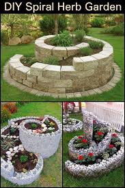 Maximize Your Garden Space By Growing A Spiral Herb Garden Diy Herb Garden Backyard Landscaping Herb Garden Design