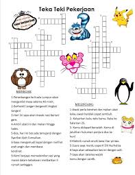 Kalau saja ada sekolah yang berisi semua jenis hewan, siapa yang sering terlambat? Pelbagai Teka Silang Kata Masakan Yang Sangat Berguna Untuk Para Murid Dapatkan Cikgu Ayu