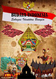 Lukisan yang dibuat dengan bentuk tubuh yang tidak wajar seperti kepala yang terlihat lebih besar. Poster Pelestarian Budaya Indonesia
