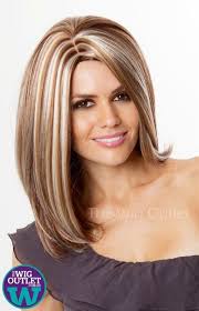 auburn and chunky blonde streaks