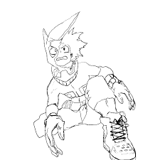 Deku (detroit smash 100%) lemillion vs overhaul. Deku Coloring Pages Coloring Home