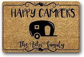 Check spelling or type a new query. Amazon Com Wyfkymxx Personalized Camper Doormat Custom Camping Gift Glamping Decor Rv Welcome Mat 23 6 X 15 7 Patio Lawn Garden
