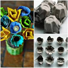 Diy Egg Carton Centerpieces Craft Stick Crafts Diy Centerpieces Diy Flowers