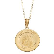 14k Gold St Anthony Medal Pendant Necklace Affiliate St Ad Gold Anthony Necklace Pendant Necklace Pendant Necklace