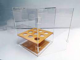 Customized acrylic ice cream cone display stand holder. Amazon Com Kitchen Supply Ice Cream Cone Cabinet 9 Holes Clear Acrylic Waffle Cone Holder Display Case With Door 021036 Home Kitchen