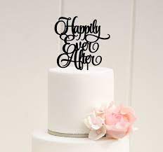 Wedding Cake Topper Happily Ever After Wedding Cake Topper Etsy Bridal Shower Cake Topper Antlers Wedding Cake Wedding Cake Decorations