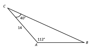 How to find two missing angles in a triangle. Solve The Given Triangle By Finding The Missing Angle And Other Side Lengths Study Com