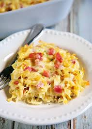 Schinken Nudel Gratin Ham Cheese Noodle Casserole Cheese Noodles Noodle Casserole Recipes Potluck Recipes