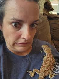 Belinda eating as quickly as possible!!