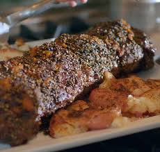 Cold beef tenderloin with tomatoes and cucumbers. Paula Deen S Peppercorn Tenderloin Beef Tenderloin Recipes Paula Deen Recipes Tenderloin Recipes