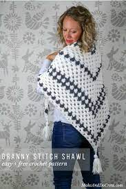 Newsprint Crochet Granny Stitch Shawl Free Pattern From Make Do Crew Crochet Shawl Pattern Free Crochet Granny Stitch Crochet Poncho Patterns