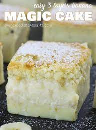 Vanilla Magic Custard Cake Recipe Desserts Easy Cake Recipes Banana Recipes