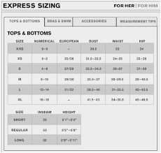 52 memorable express chart size