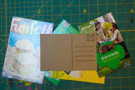 Each of the templates in our online gallery can be quickly personalized with your own logo, images, and text when you use our free design tool. How To Make Postcards From Food Packaging Crafting A Green World