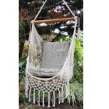 New (6) from $26.72 & free shipping. Handmade Hammock Chair With Macrame Edge Cotton Beige Hammock Town