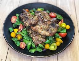 Baked Lamb Shoulder Chops With Warm Green Bean And Tomato Salad Otago Farmers Market