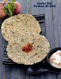 Jowar Aur Pudina Ki Roti Healthy Jowar Aur Pudina Ki Roti Recipe Indian Food Recipes Roti Healthy