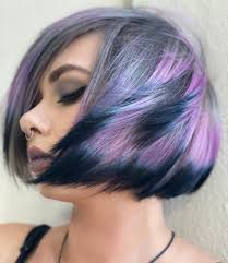 Multi colored side swept hair for men. 10 Trendy Short Hairstyles With Colorful Innovations Women Blog